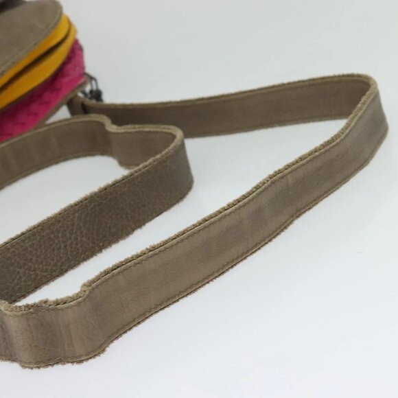 BOTTEGA VENETA INTRECCIATO Shoulder Bag Leather Multicolor Auth - Picture 8 of 16